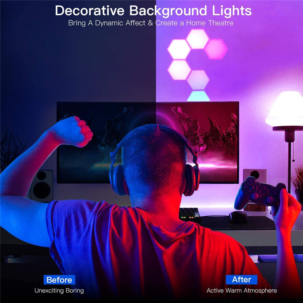 LED Quantum lamp Hexagonal Touch Sensor